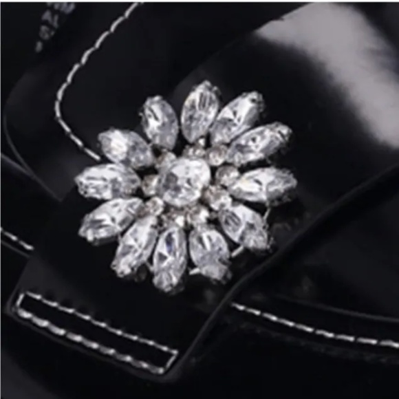 Scoop NYC Women’s Black Embellished Chunky Loafers Shoes 7.5 NEW - Picture 6 of 8